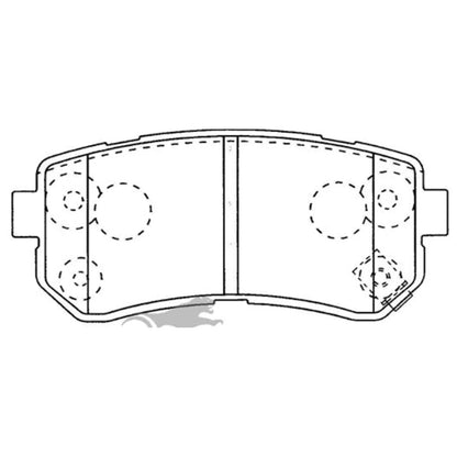 Rear Disc Brake Pad Set 2.0L 2.3L for Kia Sportage SL (2010-2014)