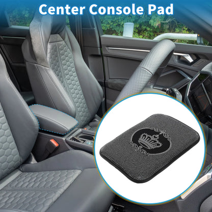 Armrest Cushion Pad for Car (12.20" x 8.66", Suede, Non-slip)