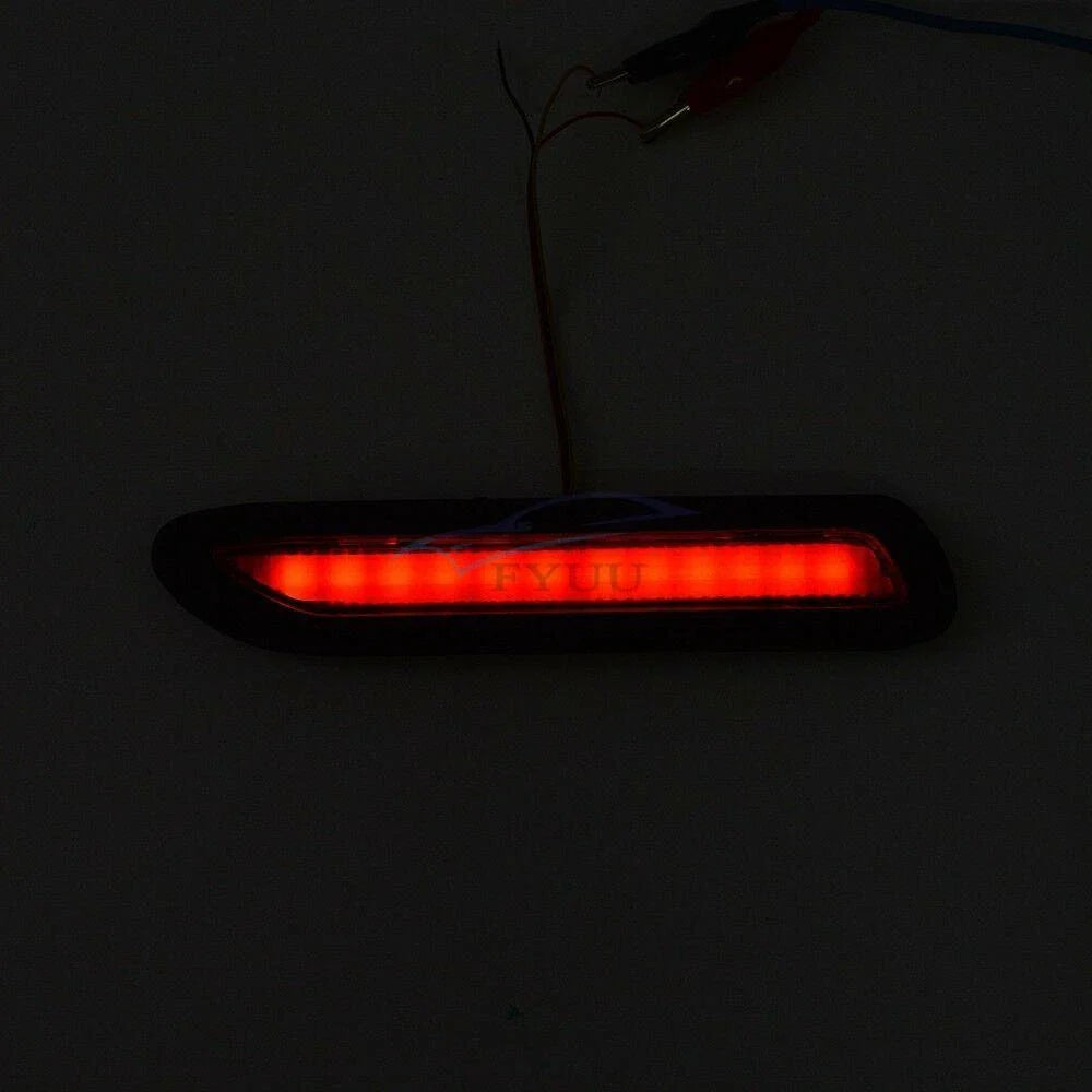 Red LED Rear Bumper Reflectors for Car Taillight Brake Fog Light