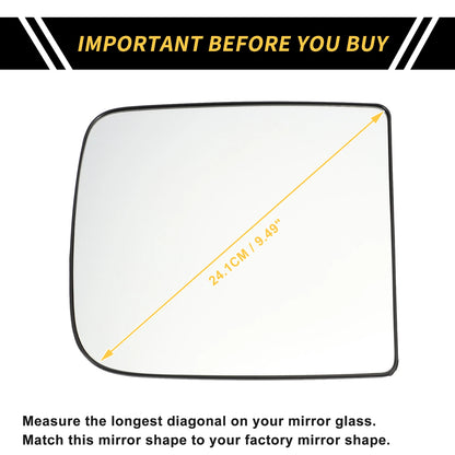 Heated Right Mirror Glass for Dodge Ram 1500 2500 (No. 68067726AA)