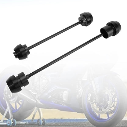 Black Front & Rear Axle Fork Wheel Slide for Yamaha YZF-R7 (2021–2023)