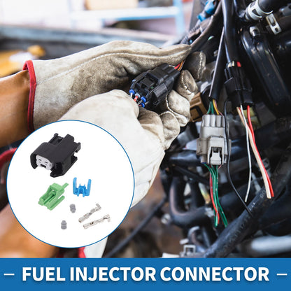 2 Pin Fuel Injector Connector for Chevrolet EV6 (1 Set)