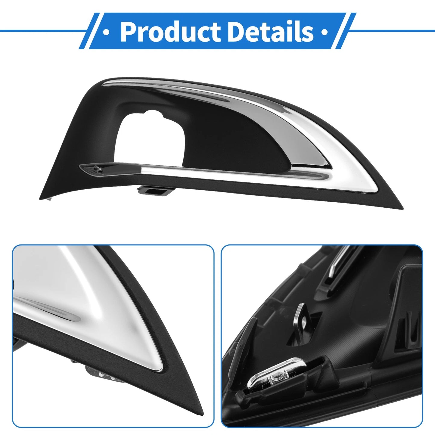 Front Right Fog Light Grille No. 9817136777 for Peugeot 3008 (2016–2019) Black