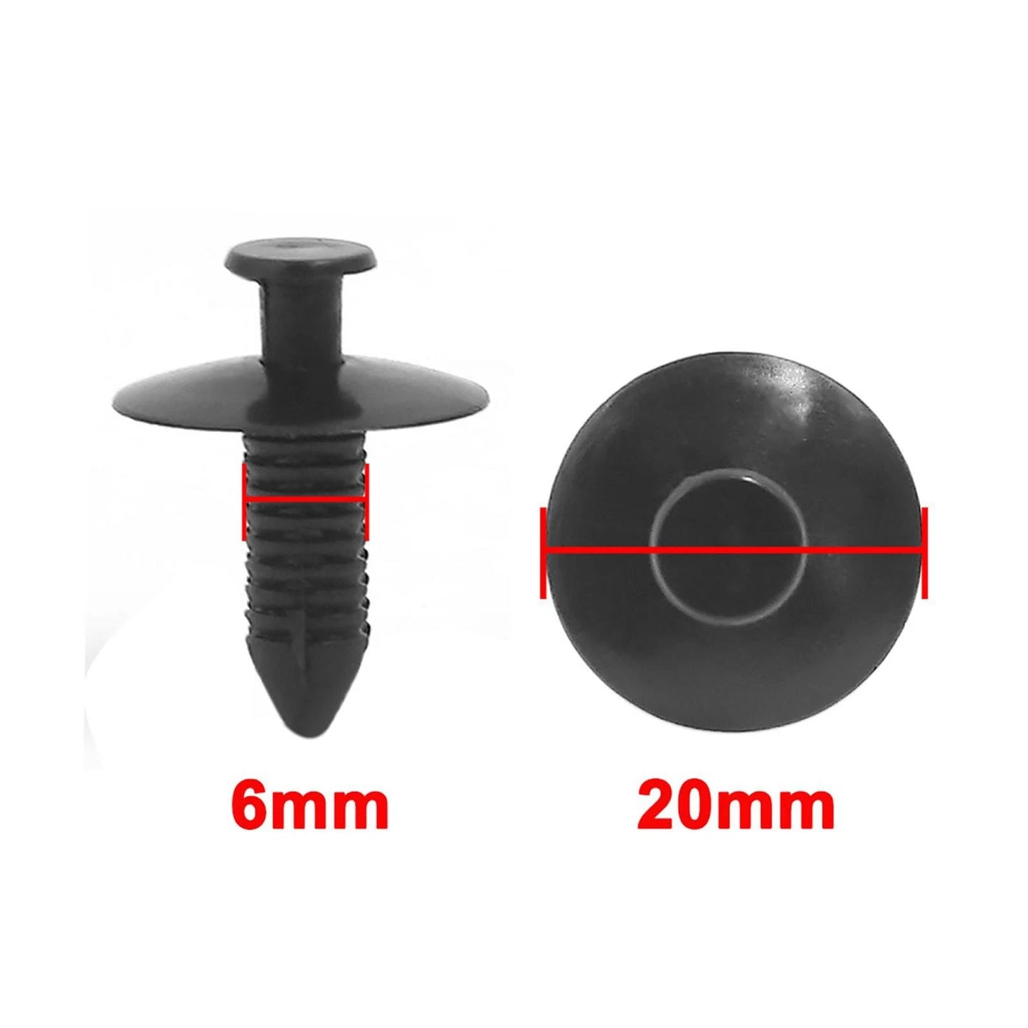 10 Pcs Push in Rivet Retainer Fastener Clips for BMW