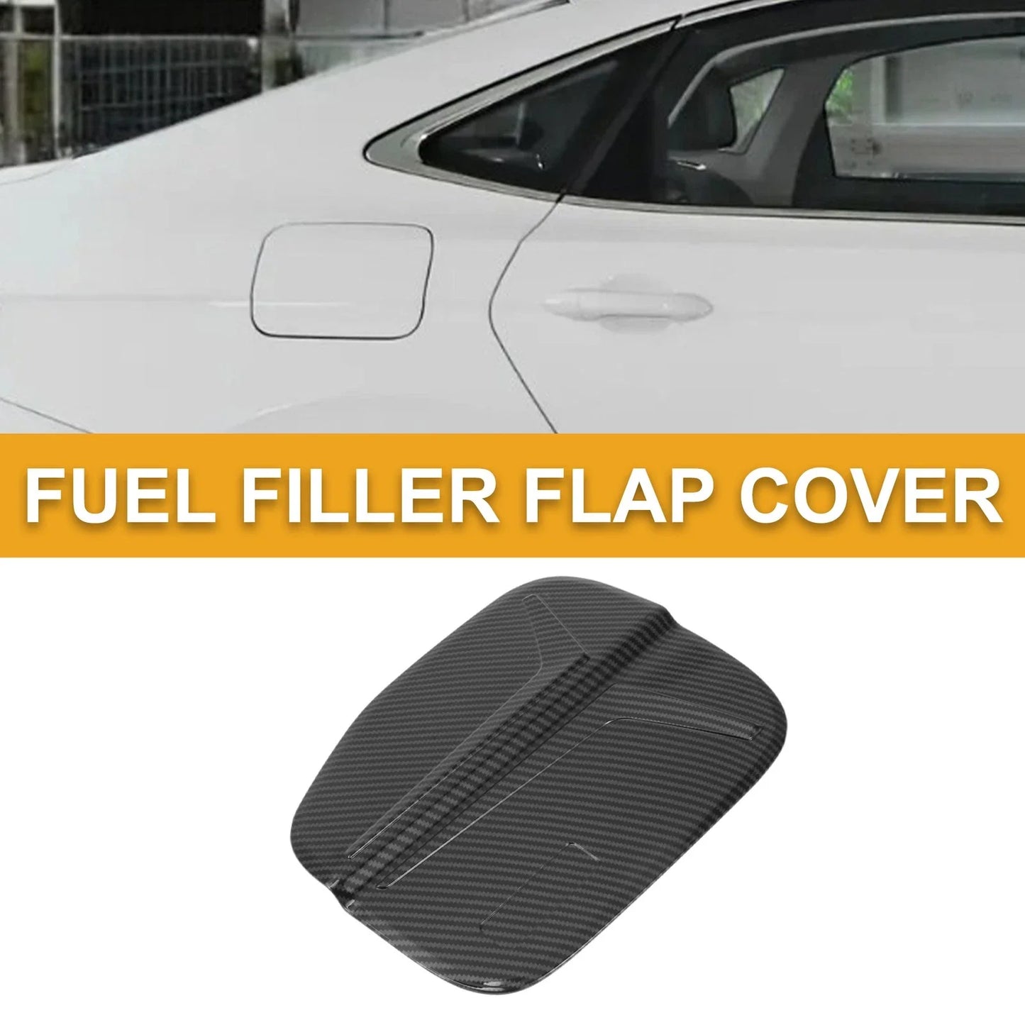Fuel Tank Door Cap for Honda Accord 2023-2025 Gas Tank Flap Carbon Fiber