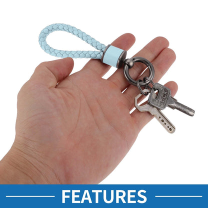 Car Keychain with Ring for All Models (Light Blue)