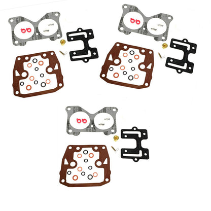 3 Carburetor Rebuild Kits for Johnson Evinrude V4 85 HP (1969–1979, 1991–1993)
