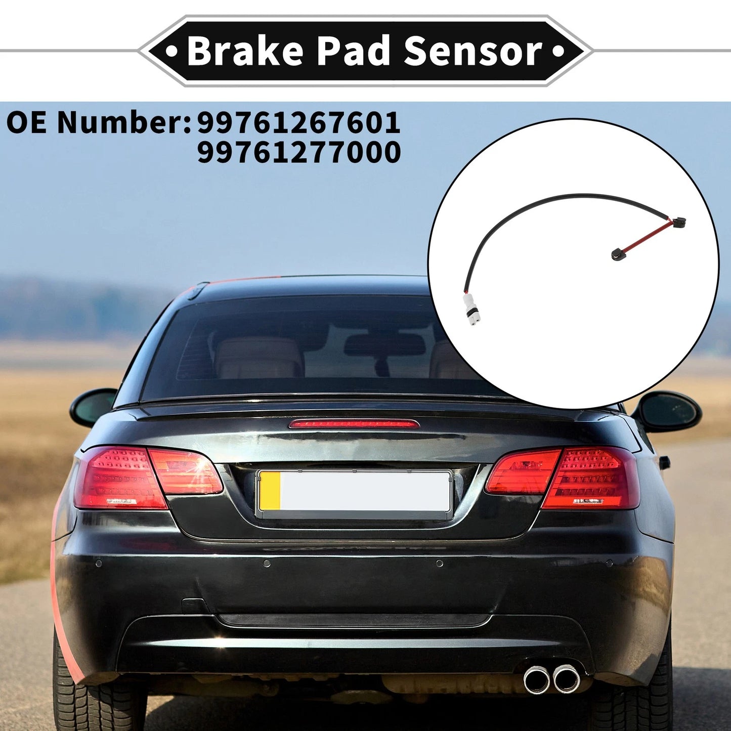 1pc Brake Pad Wear Sensor for Porsche 911 997 (2008–2012) No. 99761267601
