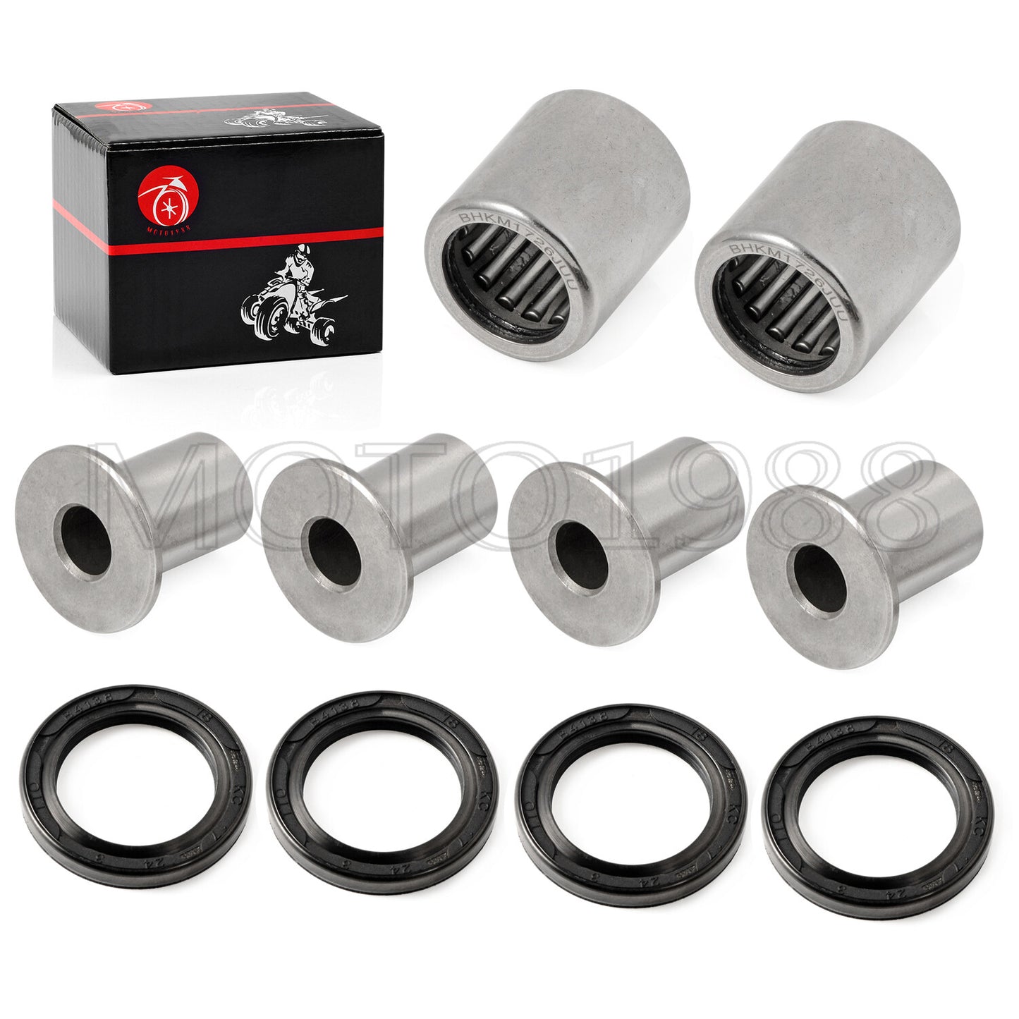 2X Front Upper A Arm Bushing Seal for Suzuki Quadsport Z400 (2003–2014)