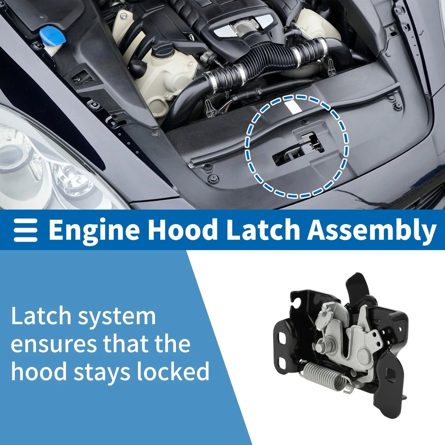 Hood Latch Assembly for Dodge Avenger Sedan (2011-2014) - 1 x Pcs