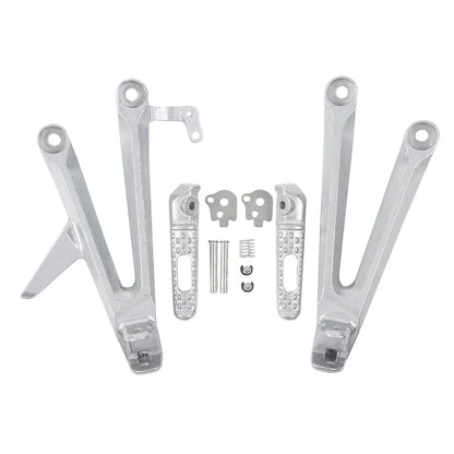 3 x Footrests Footpegs Bracket Set for Honda CBR1000RR (2004 - 2007)