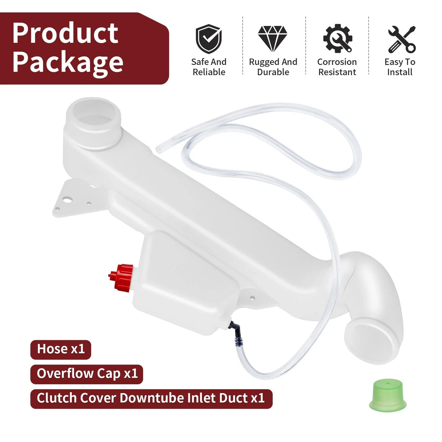Clutch Air Downtube Inlet Duct for Polaris Euro Trail Boss 350L 4x4 (1992–1992)