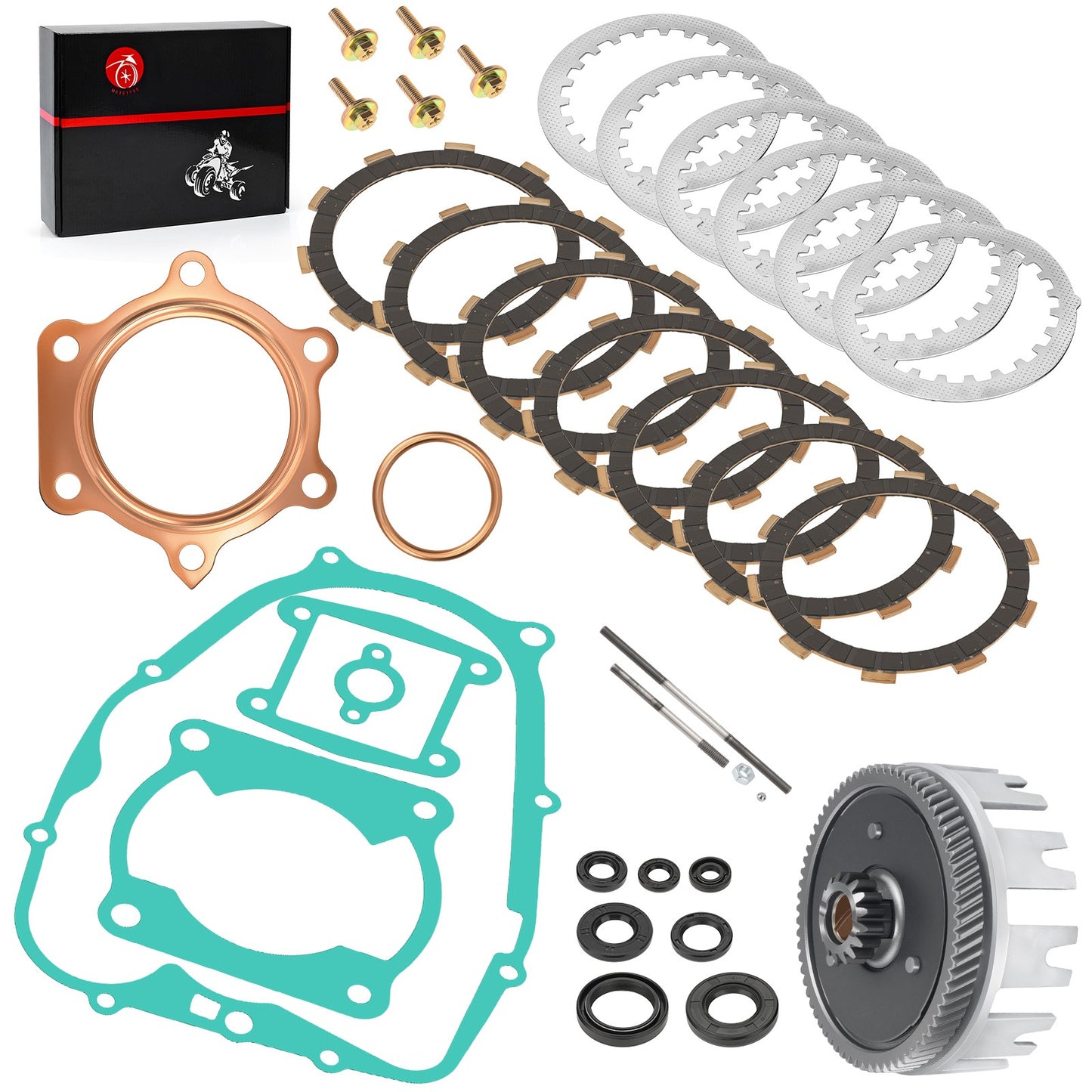 Clutch Kit & Outer Clutch Basket for Yamaha Blaster YFS200 (1988–2006)