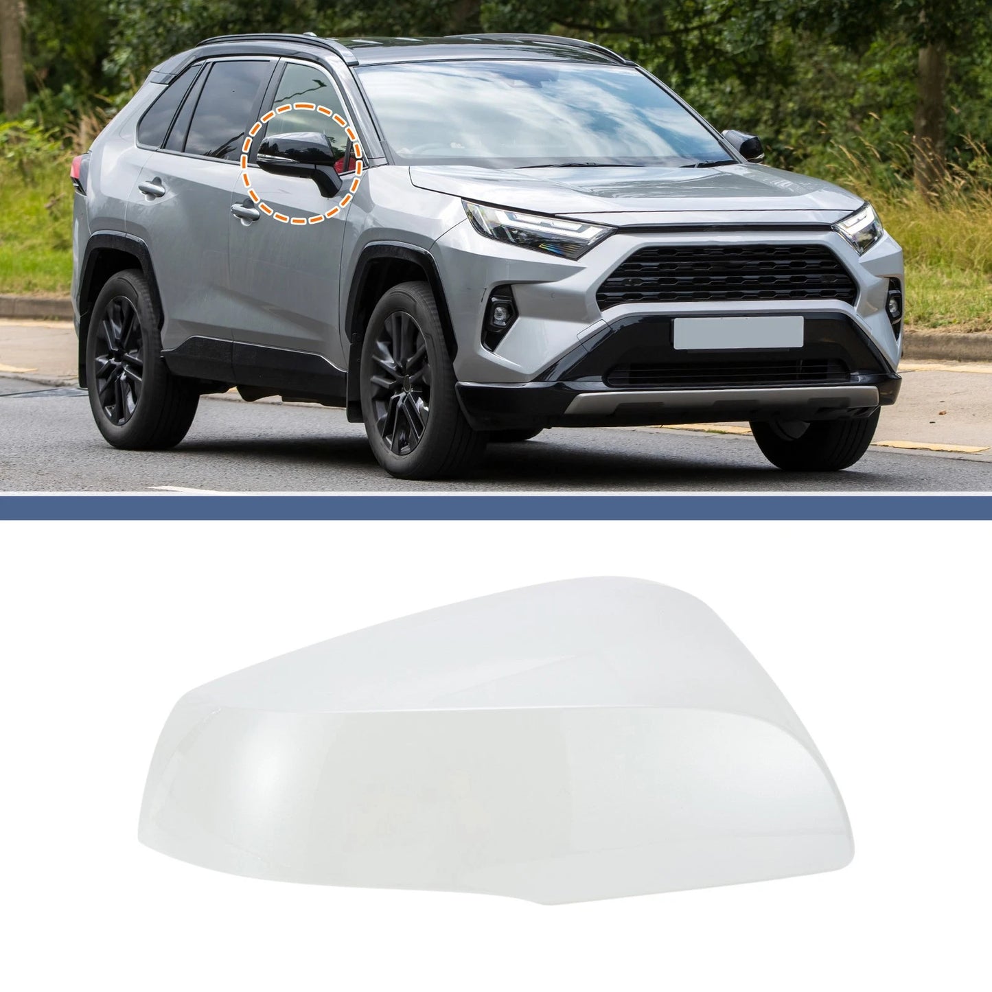 Right Side Mirror Cover Cap for Toyota RAV4 XLE (2019–2023)