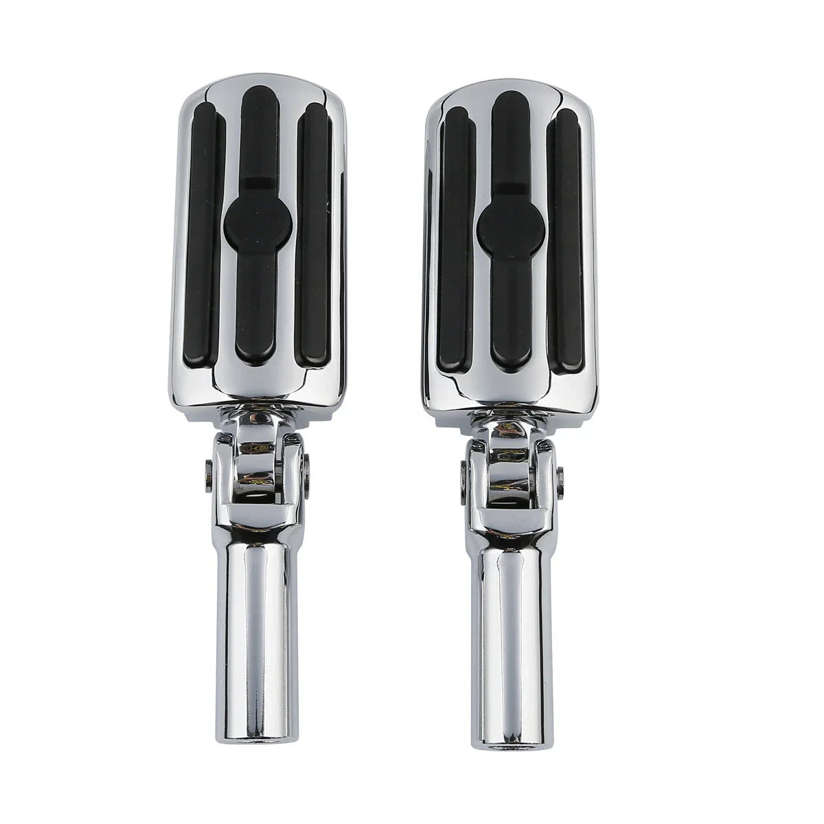 Pair Chrome Passenger Foot Pegs for Harley Softail Slim (2012-2017)