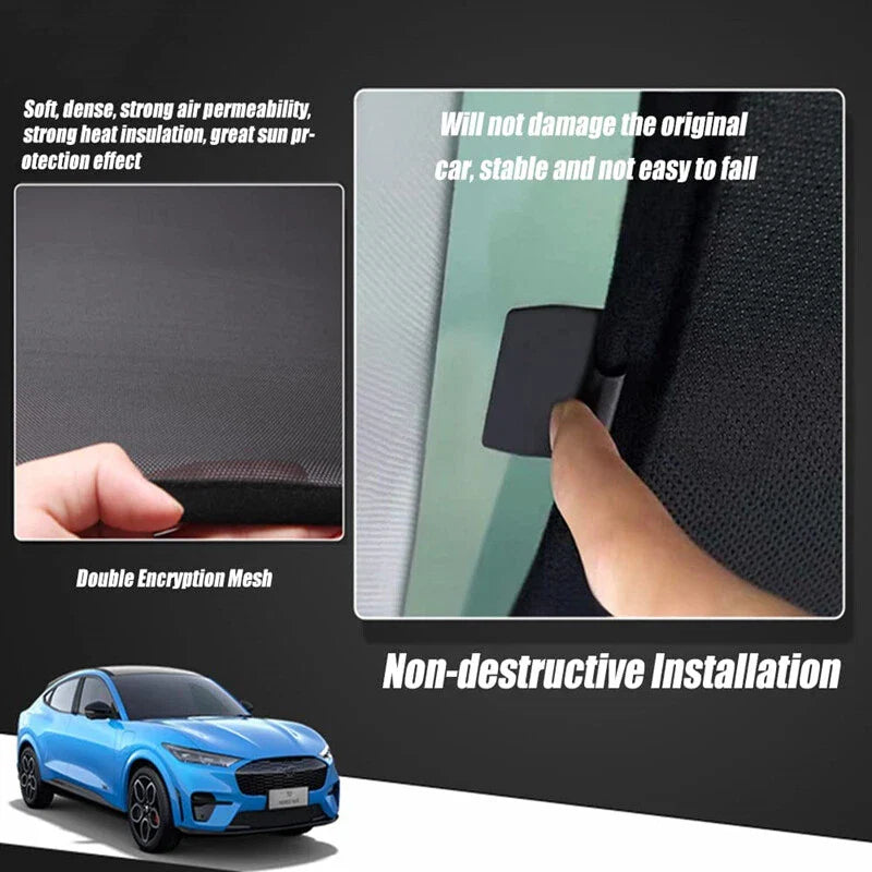 Sunroof Roof Window Sun Shade Block UV Ray for Ford Mustang Mach-E (2021–2024)