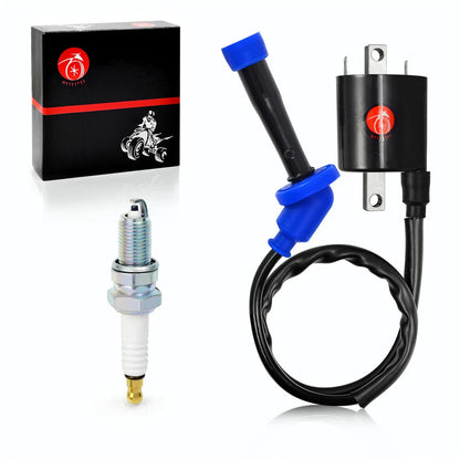 2x Ignition Coil Spark Plug for Yamaha V Star 650 XVS650 (1998–2016)