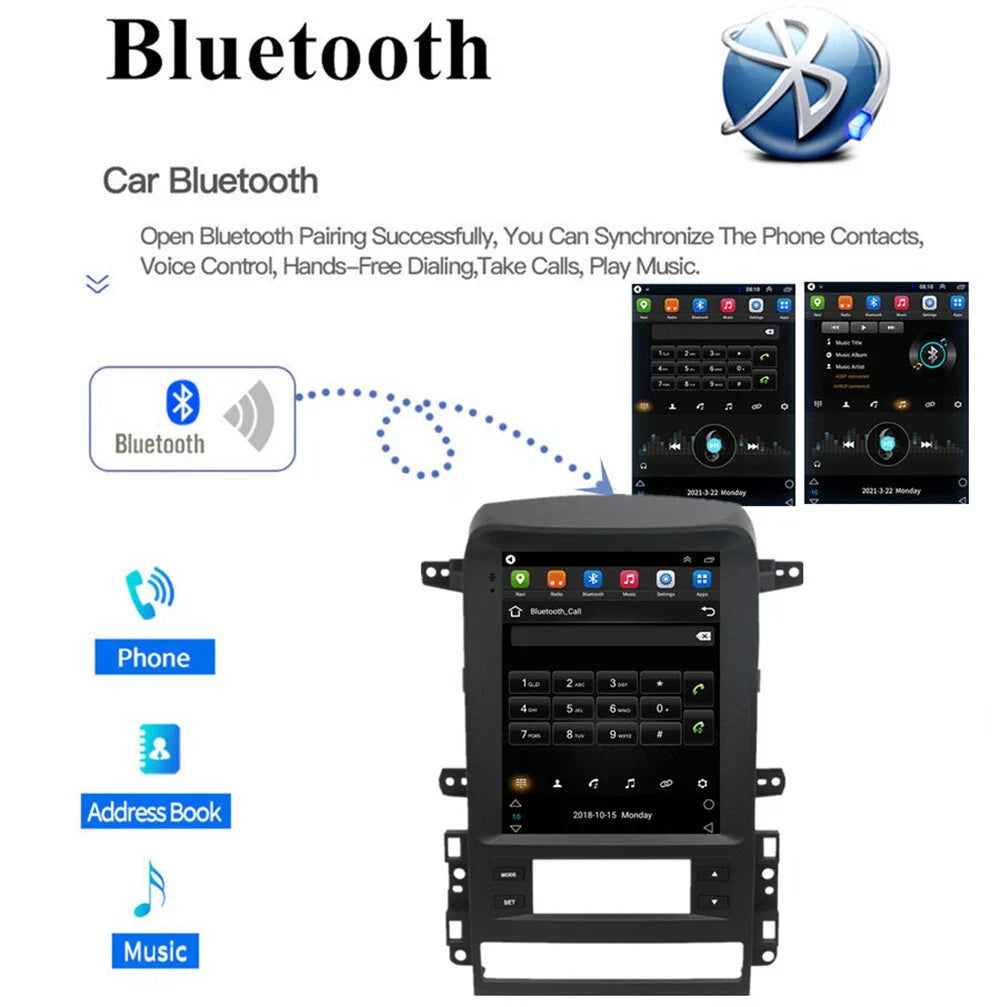 9.7" Carplay Stereo Radio GPS Nav Head Unit for 2006-2010 Chevrolet Captiva