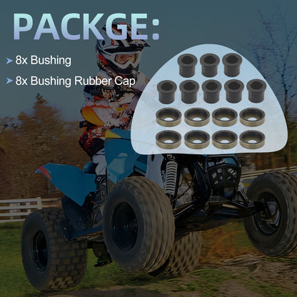 Set of 8 Front A-Arm Bushings for Polaris Phoenix (2005–2021)