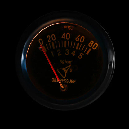 52mm Universal Mechanical Oil Pressure Gauge for Car Truck 0-80 PSI