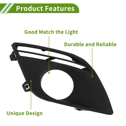 1 Pc Front Right Fog Light Grill for Volvo XC60 (2010-2016) Black