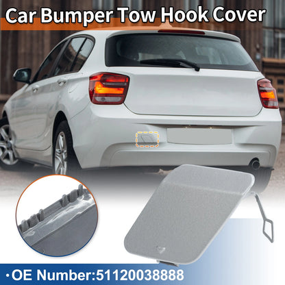 1 Pcs Rear Tow Hook Cover for BMW 1 Series (2012–2019) No. 51120038888 Ice Silver