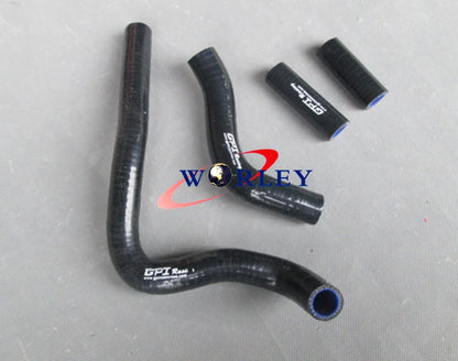 Silicone Radiator Hose for Kawasaki KX250 (2004–2007) - Red
