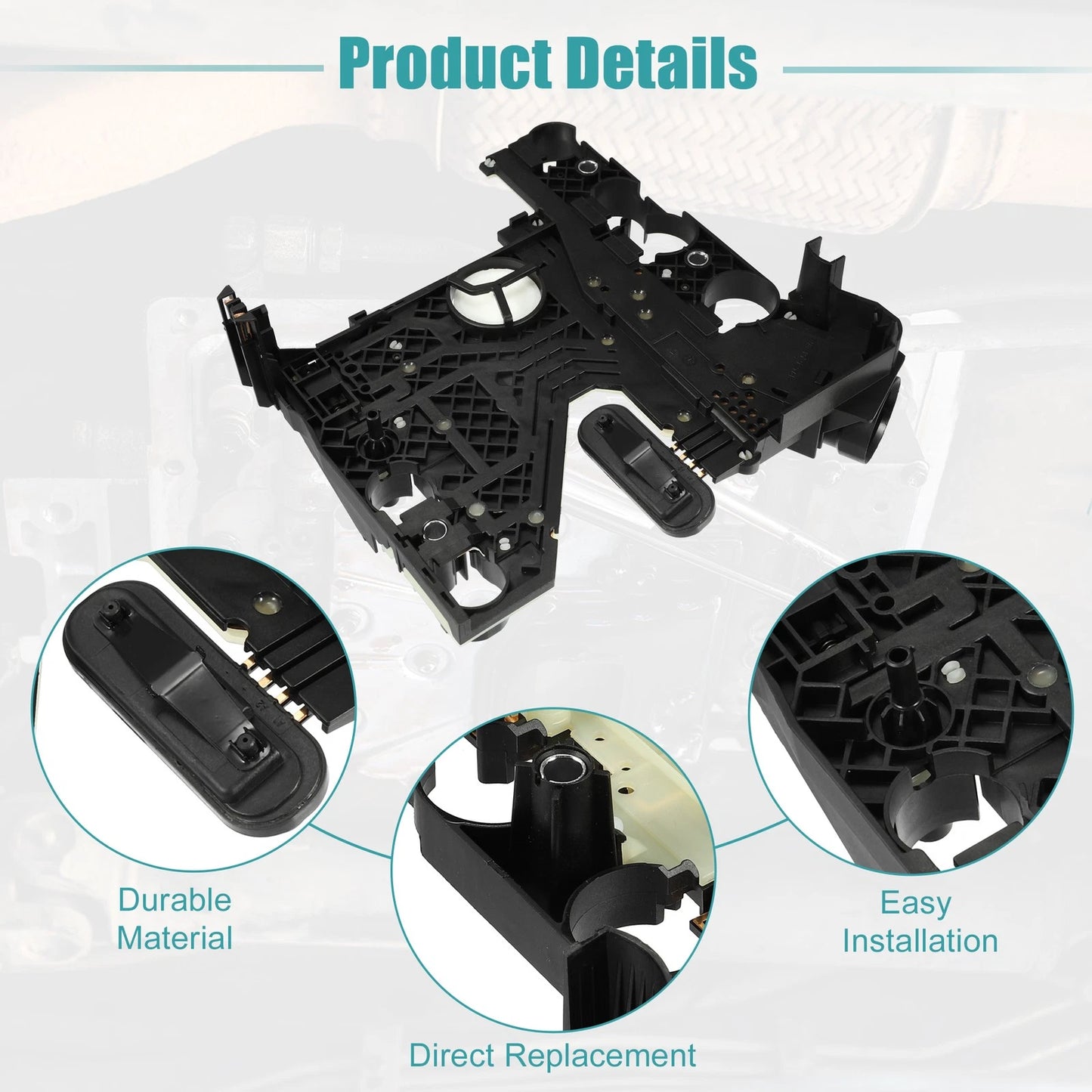 Set of 1 Transmission Conductor Plate Connector Adapter with Gasket for Jeep
