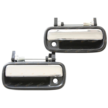 Set of 2 Chrome Front Door Handles for Toyota Hilux 4Runner (1988–1997)