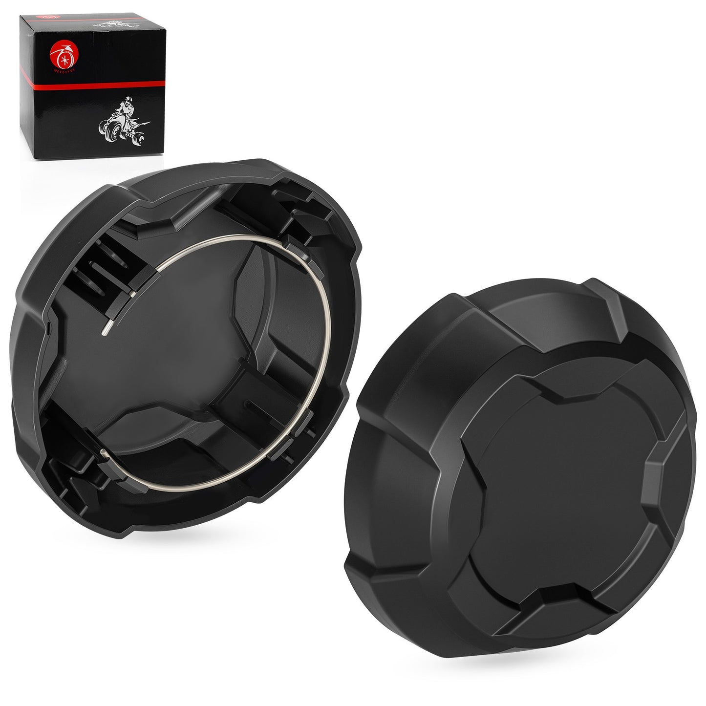 2 Pack Matte Black Rim Cap for Polaris Ranger Crew SP 570 (2022–2025)