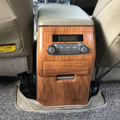 Wood Grain AirVent Anti-Kick Panel Cover Trim for Toyota Highlander (2008–2013)