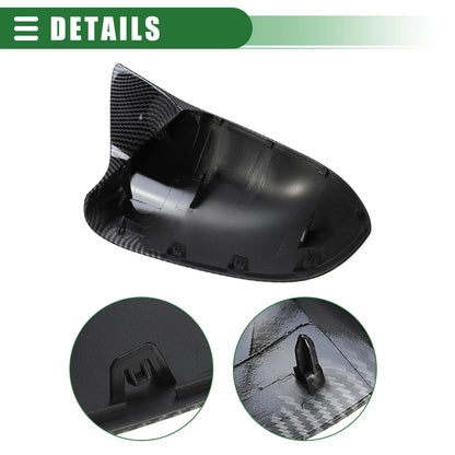 Pair Left-Right Mirror Cover for BMW F15 X5 F16 X6 (2014-2017)