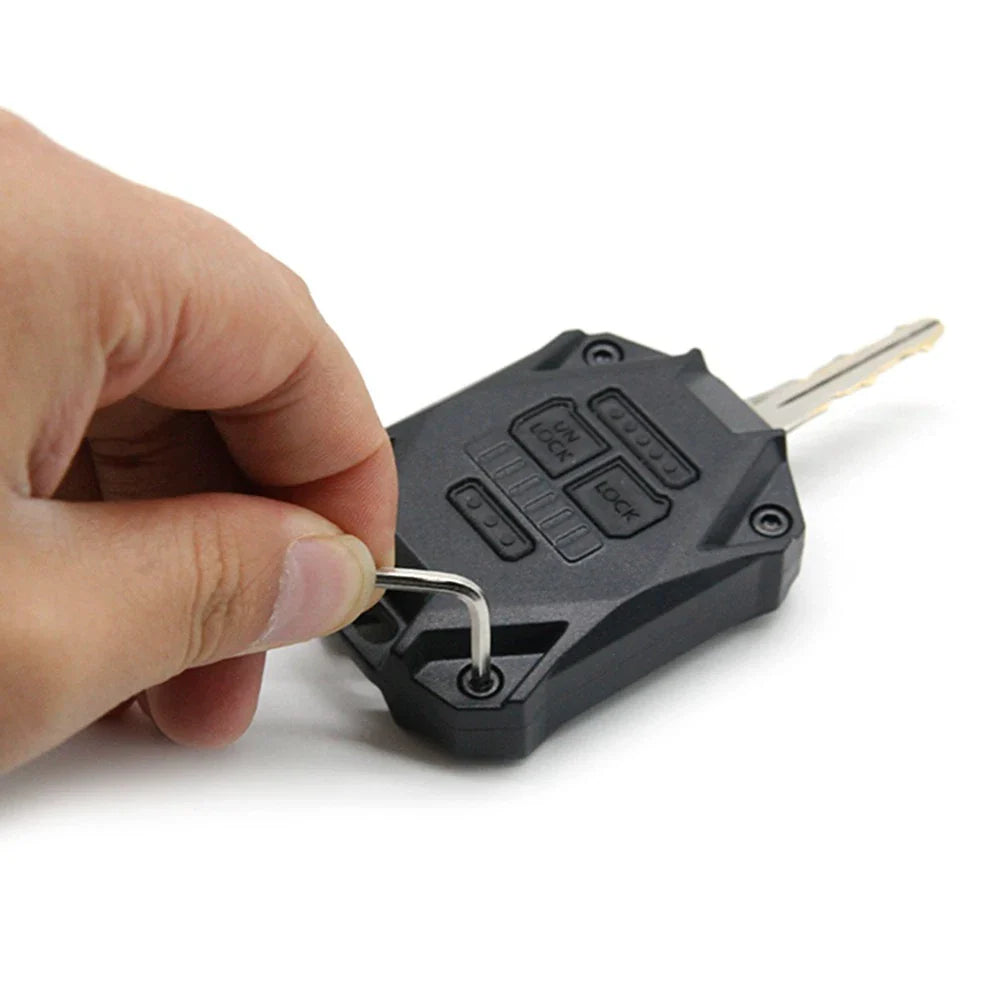 Red Key Fob Shell Case Cover for Jeep Wrangler JK (2007-2017)
