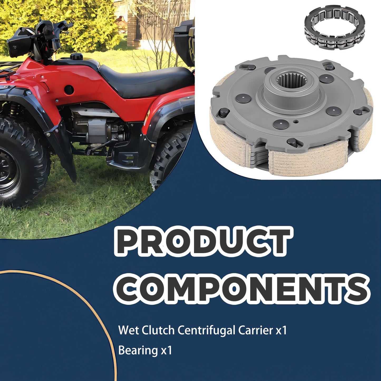 Centrifugal Carrier Bearing for Honda Foreman 400 450 ES (2000–2006)