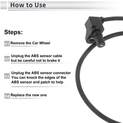 ABS Wheel Speed Sensor for Chevrolet Blazer (1998-2005) 1 x Front Left/Right