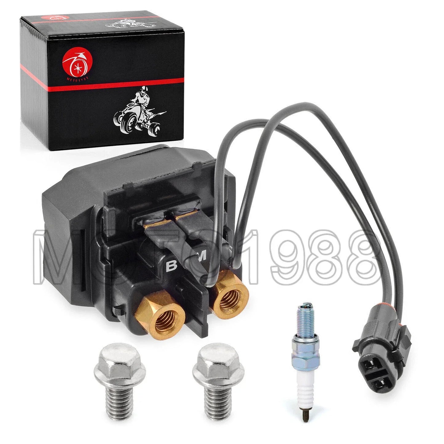 Starter Relay Solenoid w/Spark Plug for Yamaha Grizzly 600 YFM600 (1999–2001)