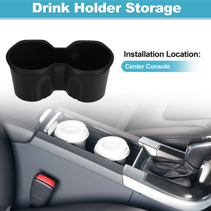 Console Cup Holder Organizer for BMW X1 U11 (2022–2025) Silicone Black
