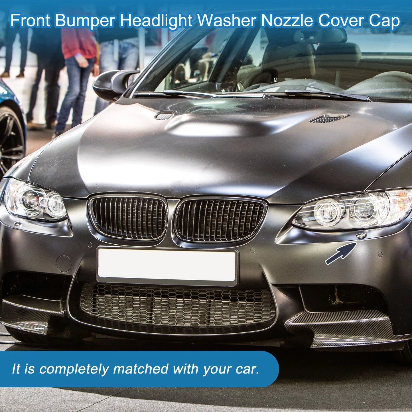 Front Left Headlight Washer Nozzle Cover for BMW M3 (2008–2013)