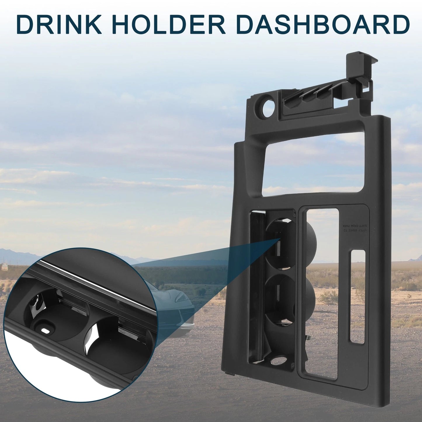 Cup Holder for Chevrolet Corvette (No. 10265546) Black
