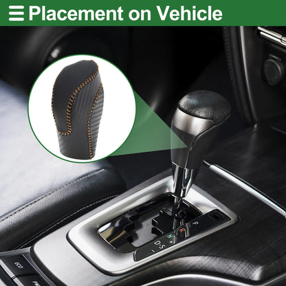 Gear Shift Knob Cover for Subaru Forester (2018–2023) Black Carbon Fiber