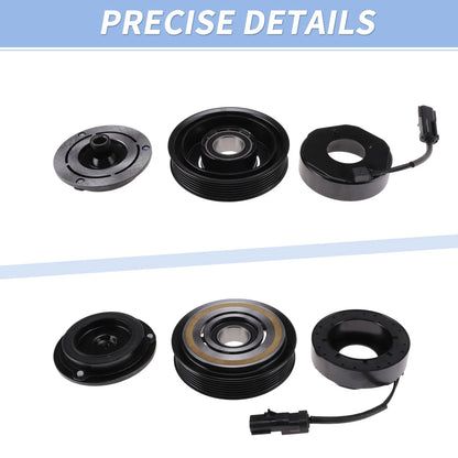 AC Compressor Clutch Kit for Chrysler Town (2010–2023) 10SRE20C 12V 6 Groove