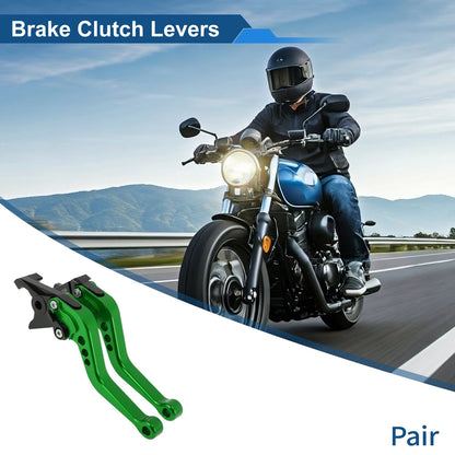 Adjustable Short Brake Clutch Levers for Honda Fury/VTX1300CX (2009–2018) Green