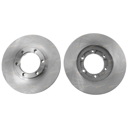 Front Disc Rotors + Brake Pad Set for Isuzu MU UCS17 UCS55 (1989 - 1995)