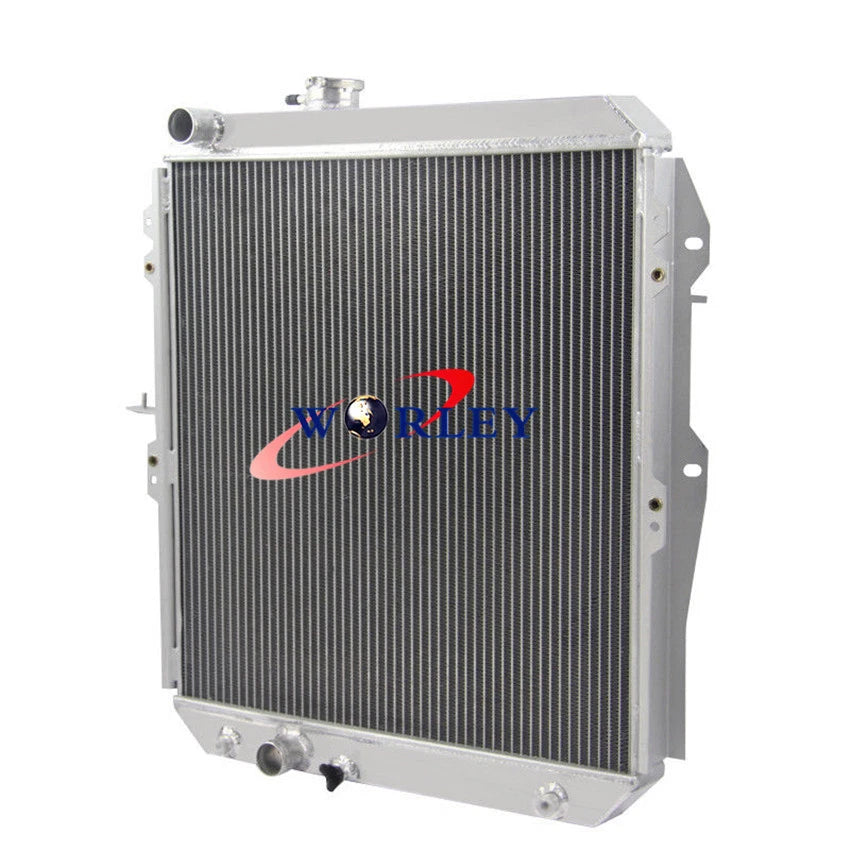 Set of 4 Aluminum Radiators with Fans for Hilux LN147 LN167 LN172 (1988–1997)