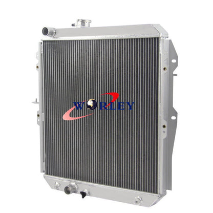 Set of 4 Aluminum Radiators with Fans for Hilux LN147 LN167 LN172 (1988–1997)