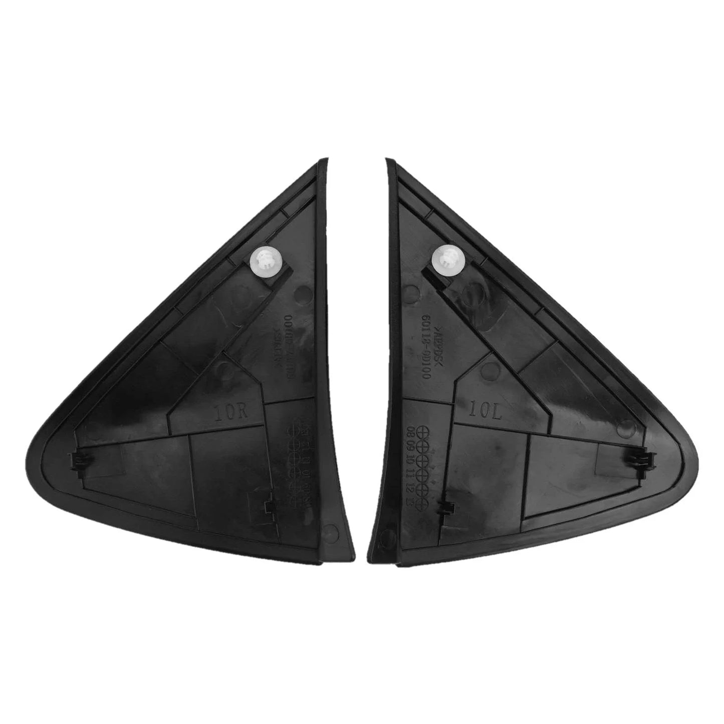 Side Mirror Triangle Corner Cover Trim / Pair / Perfect Fit Black for Toyota Yaris