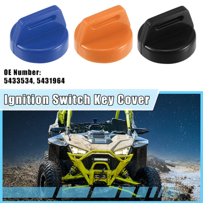 5 Pcs Ignition Switch Key Fob Cover for Polaris  - Orange, Blue, Red, Black, Yellow