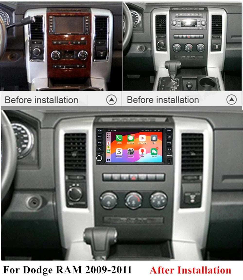 7'' Car Stereo Radio Head Unit for Dodge Charger, Ram (2008-2011)