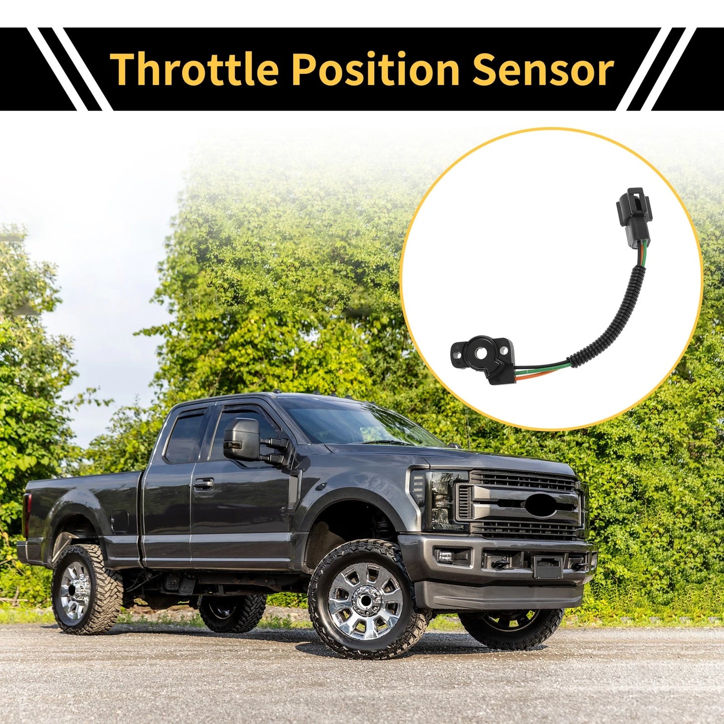 Throttle Position Sensor TPS for Ford F-250, F-350 (1996–1997)