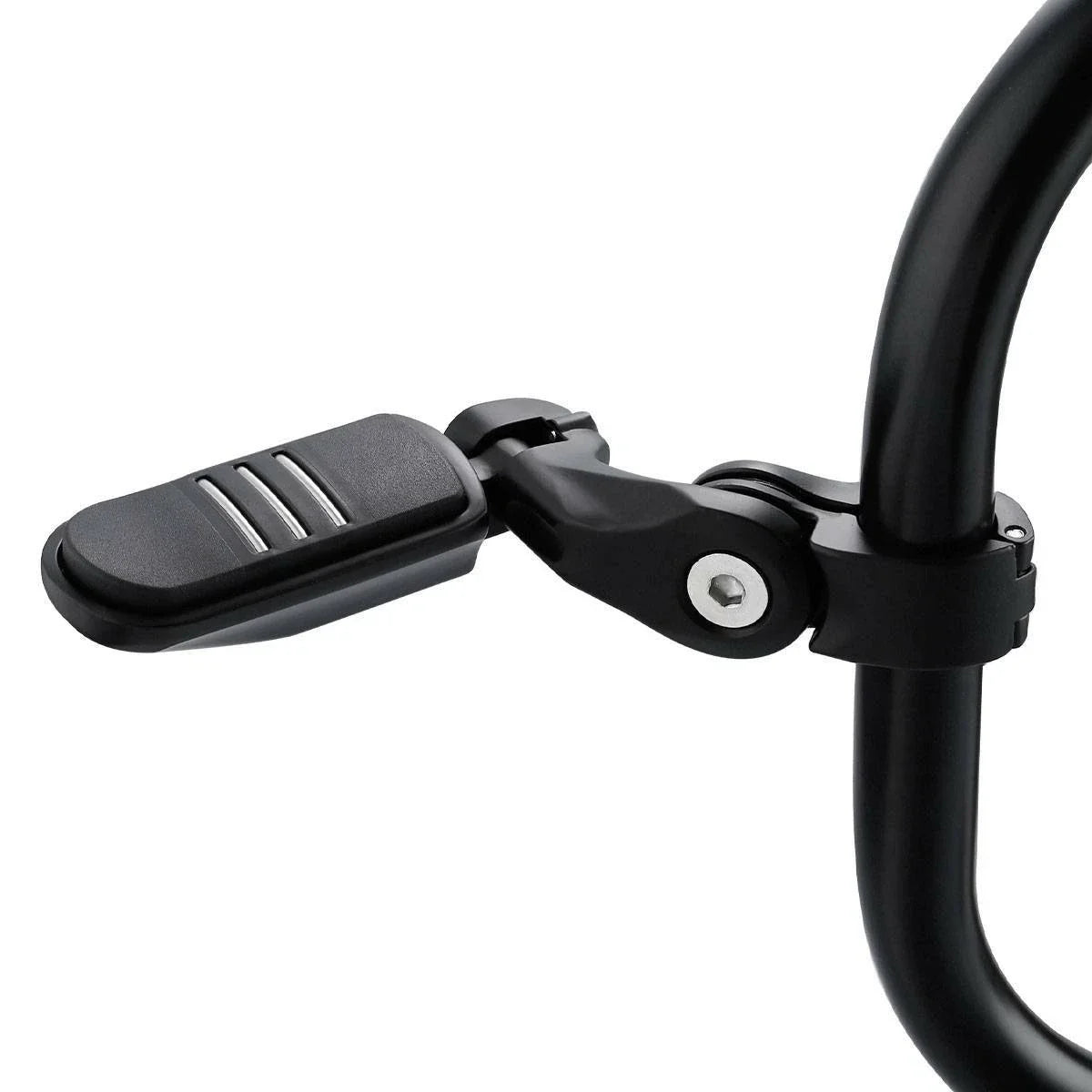 1-1/4" Matte Black Short Angled Highway Bar Footpeg Clamps for Car Model